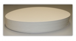 10 Stck Tortenuntersetzer, Pappe rund  26cm wei mit glattem Rand Tortenplatten kompostierbar